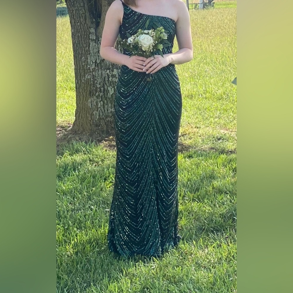 Windsor Black and Green Sequin Dress - Picture 2 of 2